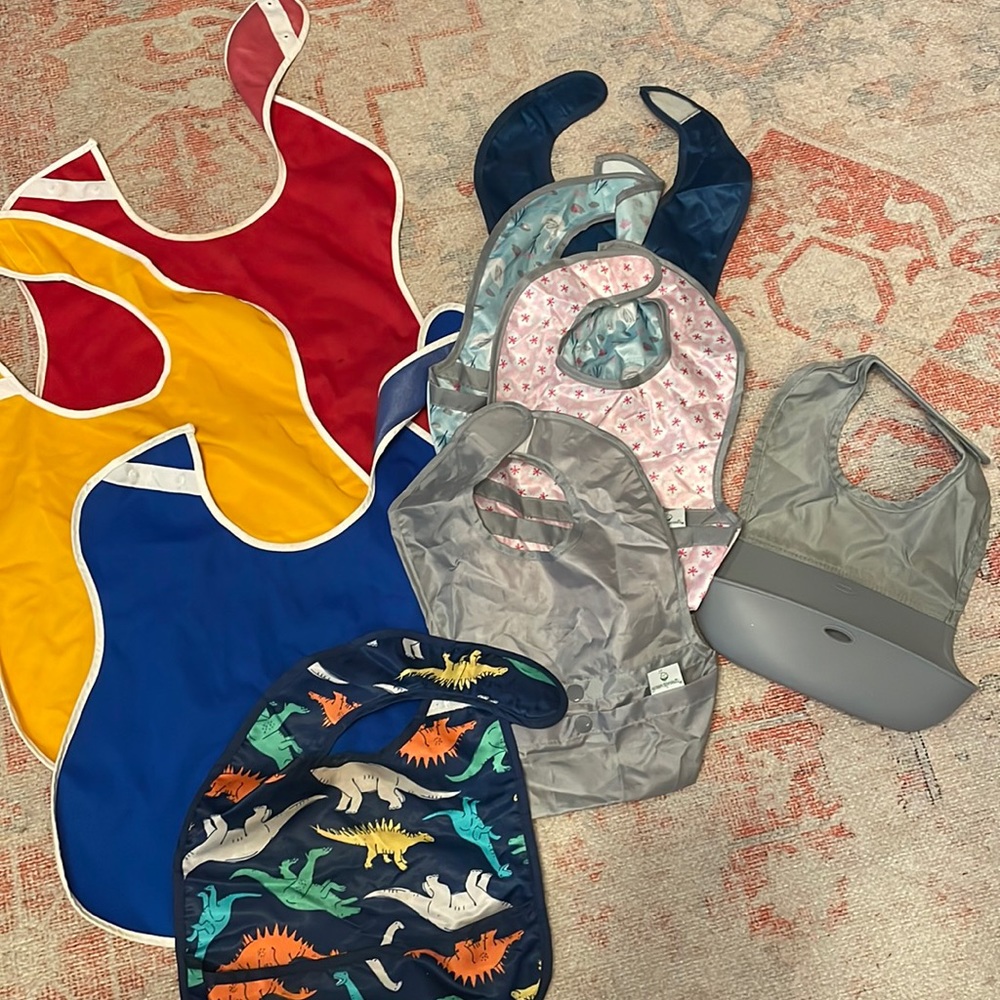 LOT of bibs (all machine washable)